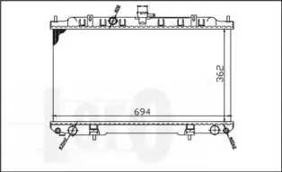 035-017-0017 LORO Радиатор, охлаждение двигателя 035-017-0017 LORO Радиатор, охлаждение двигателя
