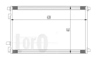 042-016-0015 LORO Конденсатор, кондиционер 042-016-0015 LORO Конденсатор, кондиционер