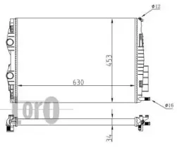 042-017-0062 LORO Радиатор, охлаждение двигателя 042-017-0062 LORO Радиатор, охлаждение двигателя
