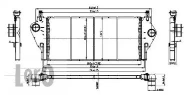 042-018-0001 LORO Интеркулер 042-018-0001 LORO Интеркулер