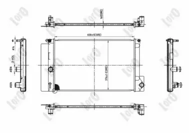 051-017-0053-B LORO Радиатор, охлаждение двигателя 051-017-0053-B LORO Радиатор, охлаждение двигателя