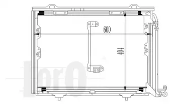 054-016-0023 LORO Конденсатор, кондиционер 054-016-0023 LORO Конденсатор, кондиционер