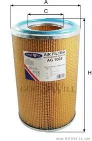 AG 1004 GOODWILL Воздушный фильтр AG 1004 GOODWILL Воздушный фильтр
