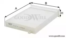 AG 127 CF GOODWILL Фильтр, воздух во внутренном пространстве AG 127 CF GOODWILL Фильтр, воздух во внутренном пространстве