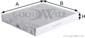 AG 142 CFC GOODWILL Фильтр, воздух во внутренном пространстве AG 142 CFC GOODWILL Фильтр, воздух во внутренном пространстве