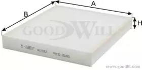 AG 153 CF GOODWILL Фильтр, воздух во внутренном пространстве AG 153 CF GOODWILL Фильтр, воздух во внутренном пространстве