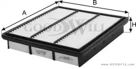 AG 183 GOODWILL Воздушный фильтр AG 183 GOODWILL Воздушный фильтр