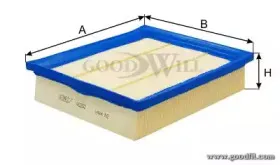 AG 202 GOODWILL Воздушный фильтр AG 202 GOODWILL Воздушный фильтр