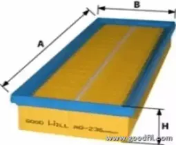 AG 236 2K GOODWILL Воздушный фильтр AG 236 2K GOODWILL Воздушный фильтр