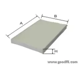 AG 255 CF GOODWILL Фильтр, воздух во внутренном пространстве AG 255 CF GOODWILL Фильтр, воздух во внутренном пространстве
