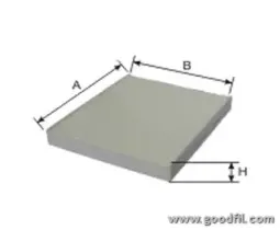 AG 258 CF GOODWILL Фильтр, воздух во внутренном пространстве AG 258 CF GOODWILL Фильтр, воздух во внутренном пространстве