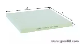 AG 395 CF GOODWILL Фильтр, воздух во внутренном пространстве AG 395 CF GOODWILL Фильтр, воздух во внутренном пространстве