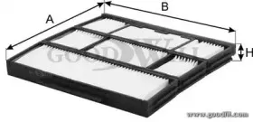 AG 569 CF GOODWILL Фильтр, воздух во внутренном пространстве AG 569 CF GOODWILL Фильтр, воздух во внутренном пространстве