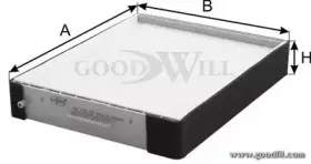 AG 579 CF GOODWILL Фильтр, воздух во внутренном пространстве AG 579 CF GOODWILL Фильтр, воздух во внутренном пространстве