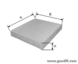 AG 582 CF GOODWILL Фильтр, воздух во внутренном пространстве AG 582 CF GOODWILL Фильтр, воздух во внутренном пространстве