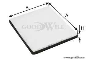 AG 624 CF GOODWILL Фильтр, воздух во внутренном пространстве AG 624 CF GOODWILL Фильтр, воздух во внутренном пространстве