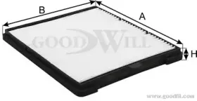 AG 930 CF GOODWILL Фильтр, воздух во внутренном пространстве AG 930 CF GOODWILL Фильтр, воздух во внутренном пространстве