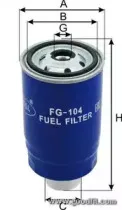 FG 104 GOODWILL Топливный фильтр FG 104 GOODWILL Топливный фильтр