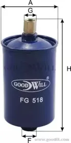 FG 518 GOODWILL Топливный фильтр FG 518 GOODWILL Топливный фильтр