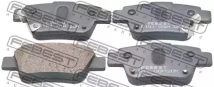 0101-GGH20R FEBEST Комплект тормозных колодок, дисковый тормоз 0101-GGH20R FEBEST Комплект тормозных колодок, дисковый тормоз