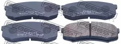 0101-GRJ150R FEBEST Комплект тормозных колодок, дисковый тормоз 0101-GRJ150R FEBEST Комплект тормозных колодок, дисковый тормоз