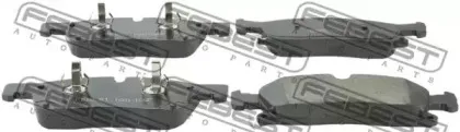 1601-166F FEBEST Комплект тормозных колодок, дисковый тормоз 1601-166F FEBEST Комплект тормозных колодок, дисковый тормоз