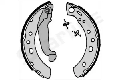 BC 07090 STARLINE Комплект тормозных колодок BC 07090 STARLINE Комплект тормозных колодок