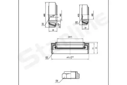 LO 03429 STARLINE Комплект подшипника ступицы колеса LO 03429 STARLINE Комплект подшипника ступицы колеса