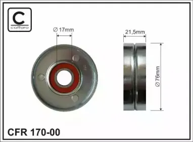 170-00 CAFFARO Натяжной ролик, поликлиновойремень 170-00 CAFFARO Натяжной ролик, поликлиновойремень