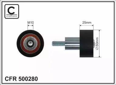 500280 CAFFARO Паразитный / Ведущий ролик, зубчатый ремень 500280 CAFFARO Паразитный / Ведущий ролик, зубчатый ремень