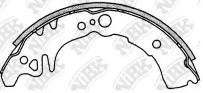 FN0037 NiBK Комплект тормозных колодок FN0037 NiBK Комплект тормозных колодок