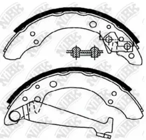 FN0534 NiBK Комплект тормозных колодок FN0534 NiBK Комплект тормозных колодок