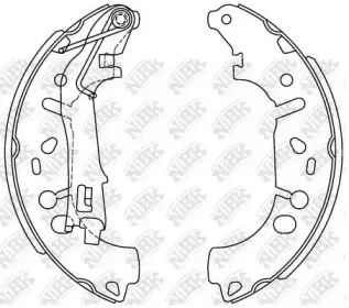 FN0624 NiBK Комплект тормозных колодок FN0624 NiBK Комплект тормозных колодок
