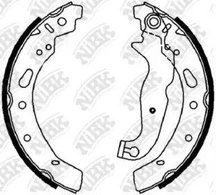 FN0630 NiBK Комплект тормозных колодок FN0630 NiBK Комплект тормозных колодок