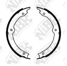 FN0647 NiBK Комплект тормозных колодок, стояночная тормозная система FN0647 NiBK Комплект тормозных колодок, стояночная тормозная система