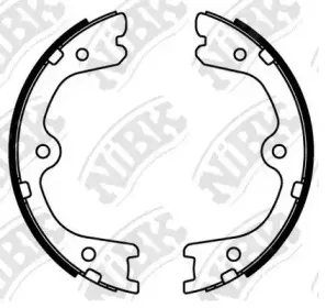 FN22002 NiBK Комплект тормозных колодок, стояночная тормозная система FN22002 NiBK Комплект тормозных колодок, стояночная тормозная система