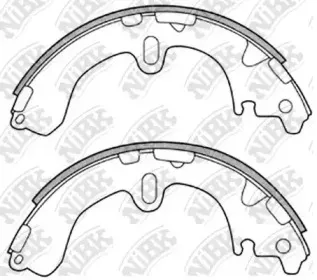 FN2311 NiBK Комплект тормозных колодок FN2311 NiBK Комплект тормозных колодок