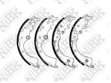 FN2378 NiBK Комплект тормозных колодок FN2378 NiBK Комплект тормозных колодок