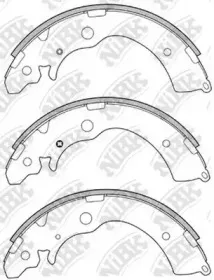 FN5524 NiBK Комплект тормозных колодок FN5524 NiBK Комплект тормозных колодок