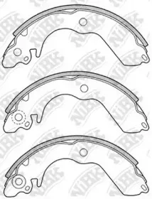 FN6712 NiBK Комплект тормозных колодок FN6712 NiBK Комплект тормозных колодок