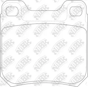 PN0024 NiBK Комплект тормозных колодок, дисковый тормоз PN0024 NiBK Комплект тормозных колодок, дисковый тормоз