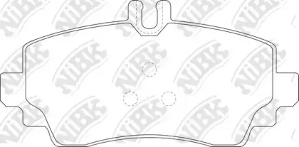 PN0124 NiBK Комплект тормозных колодок, дисковый тормоз PN0124 NiBK Комплект тормозных колодок, дисковый тормоз