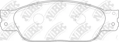 PN0142 NiBK Комплект тормозных колодок, дисковый тормоз PN0142 NiBK Комплект тормозных колодок, дисковый тормоз