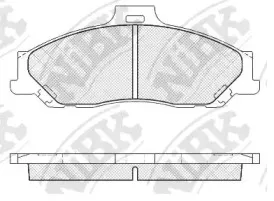PN0163 NiBK Комплект тормозных колодок, дисковый тормоз PN0163 NiBK Комплект тормозных колодок, дисковый тормоз