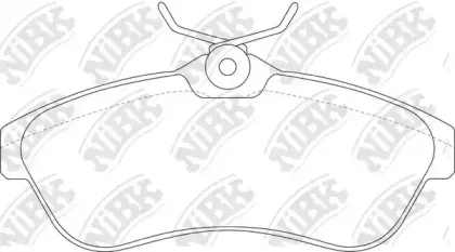 PN0206 NiBK Комплект тормозных колодок, дисковый тормоз PN0206 NiBK Комплект тормозных колодок, дисковый тормоз