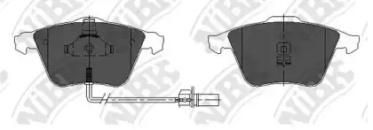 PN0335W NiBK Комплект тормозных колодок, дисковый тормоз PN0335W NiBK Комплект тормозных колодок, дисковый тормоз