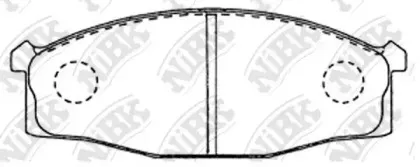 PN2204 NiBK Комплект тормозных колодок, дисковый тормоз PN2204 NiBK Комплект тормозных колодок, дисковый тормоз