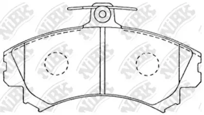 PN3090 NiBK Комплект тормозных колодок, дисковый тормоз PN3090 NiBK Комплект тормозных колодок, дисковый тормоз