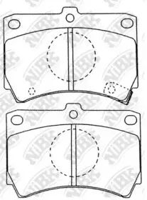 PN5138 NiBK Комплект тормозных колодок, дисковый тормоз PN5138 NiBK Комплект тормозных колодок, дисковый тормоз