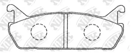 PN5198 NiBK Комплект тормозных колодок, дисковый тормоз PN5198 NiBK Комплект тормозных колодок, дисковый тормоз